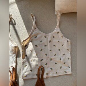 ARQ Crop Tank Calico & Toffee  - Size S